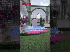 T3 130kw Komercyjny projekt pompy ciepła do basenu z Kataru