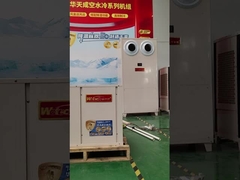 Pompy cieplne chłodzące wyparujące typu ceiling duct dla magazynów supermarketów, podziemnych garaży