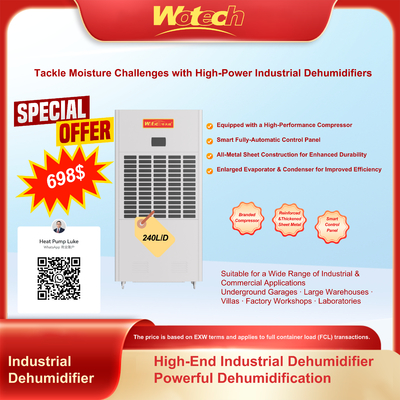 Ograniczona oferta specjalna dla przemysłowego odwilżacza dla dużych przestrzeni o niskim hałasie